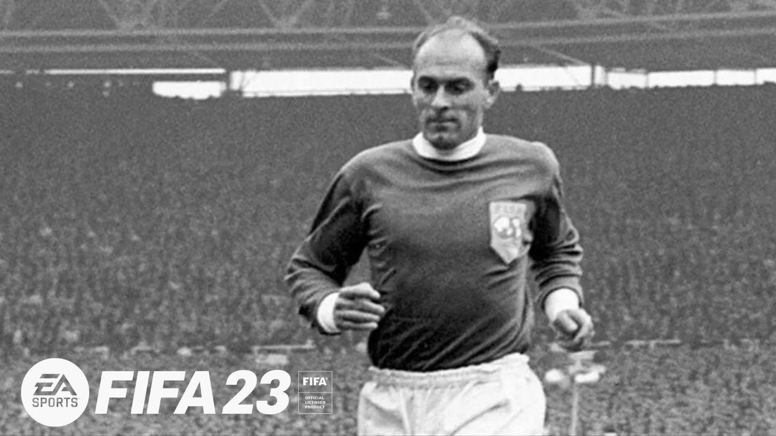 Di Stefano with FIFA 23 logo