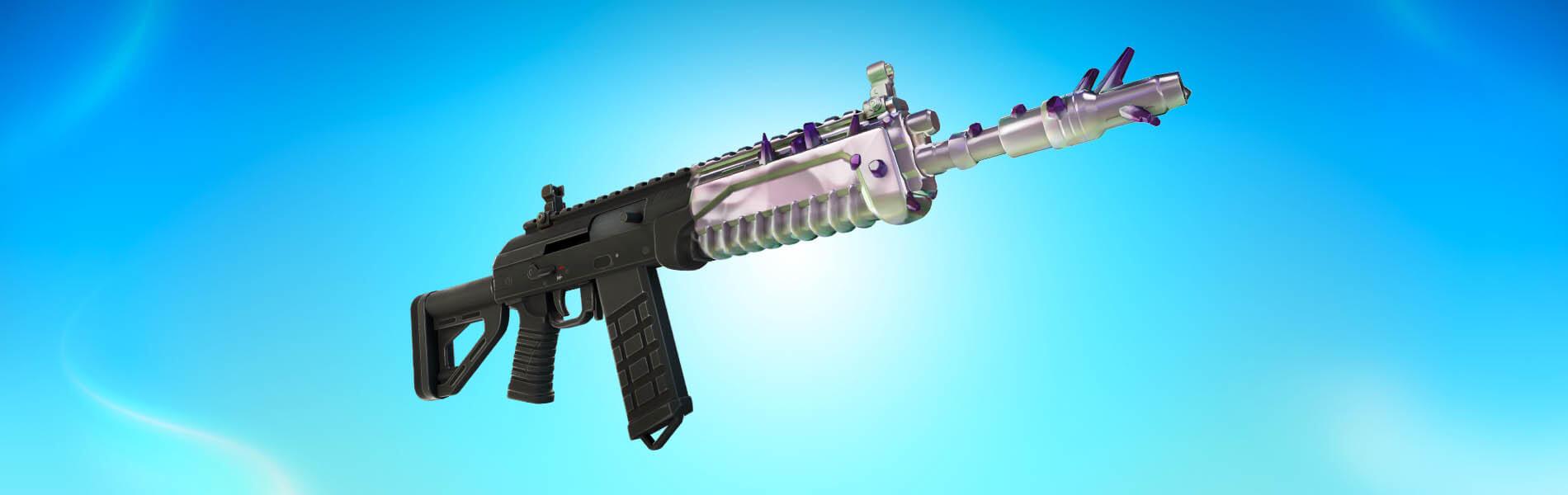 cover art for the evochrome burst rifle in fortnite chapter 3 season 4