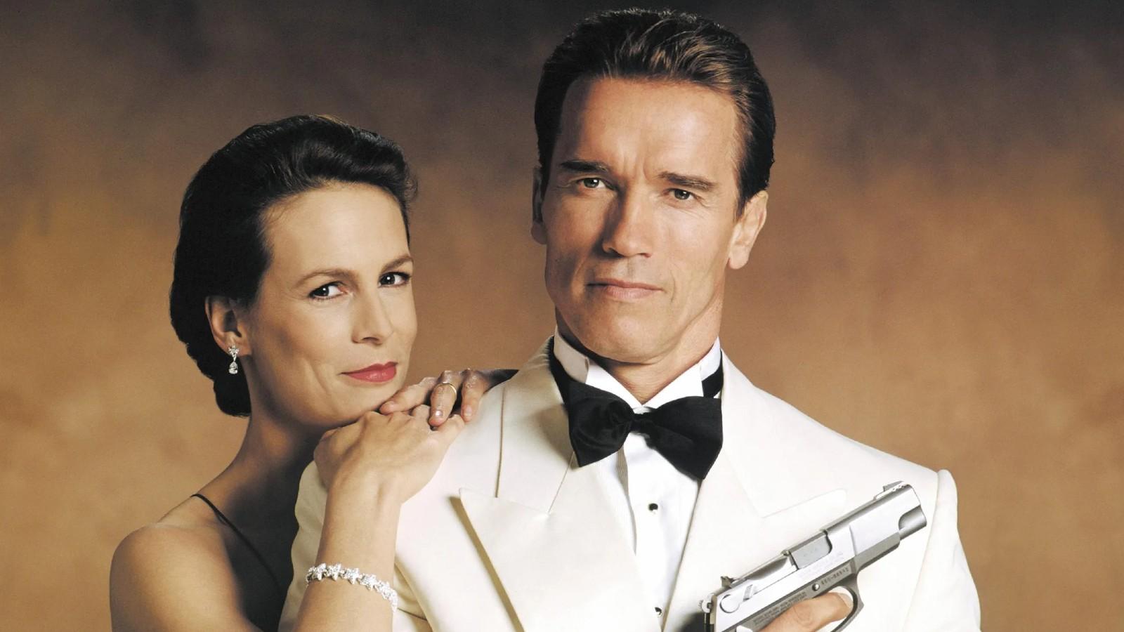 Arnold Schwarzenegger and Jamie Lee Curtis in True Lies.