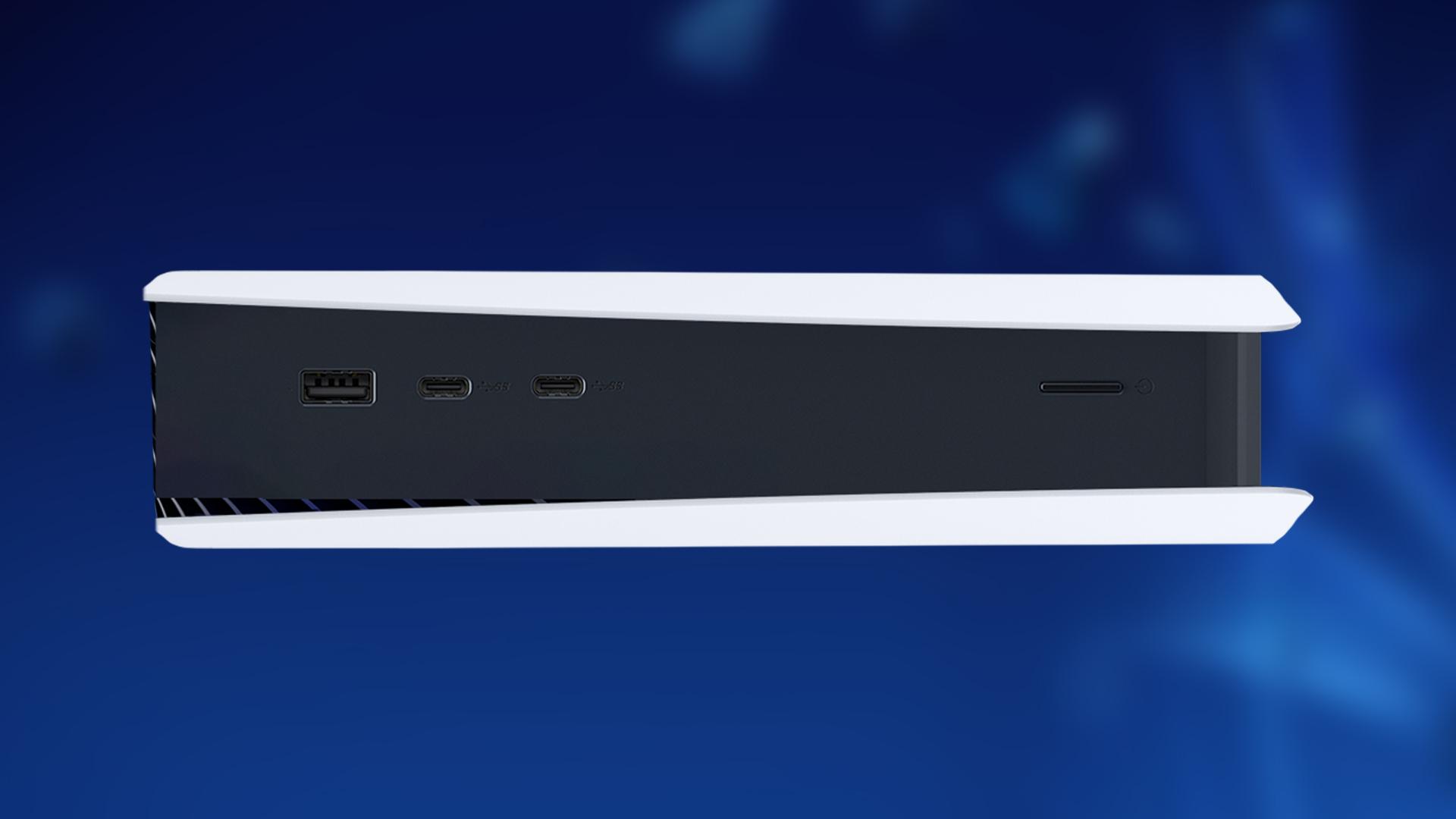 Fake mockup of the PS5 Slim