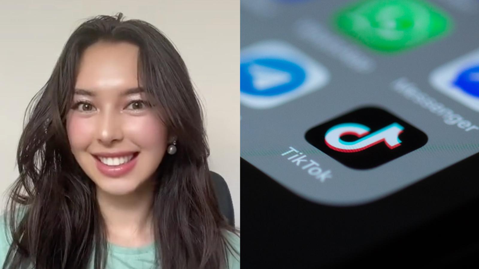 Fake smile filter on TikTok