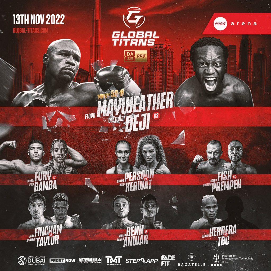 Deji Mayweather fight card