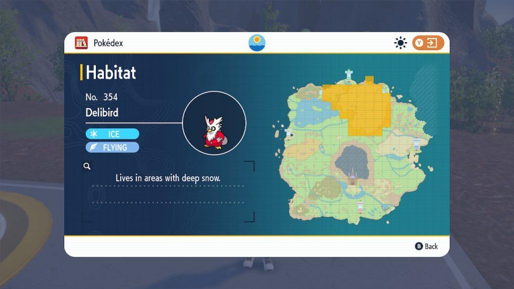 delibird locations pokemon scarlet violet