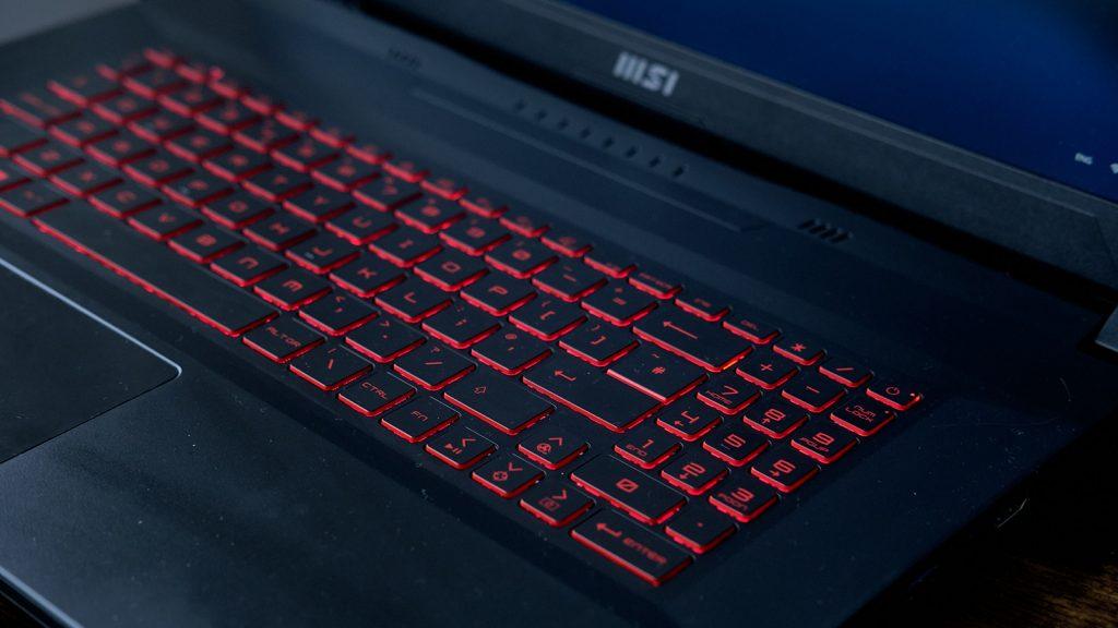 MSI GF76 keyboard