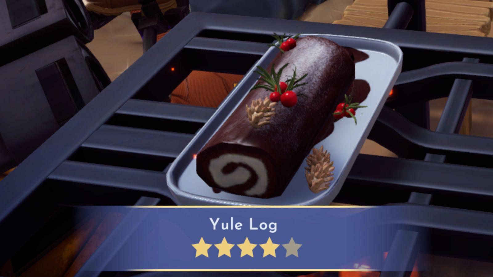 Yule Log recipe Disney Dreamlight Valley