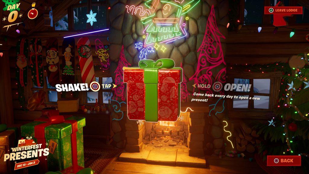 A Present in Fortnite Winterfest 2022