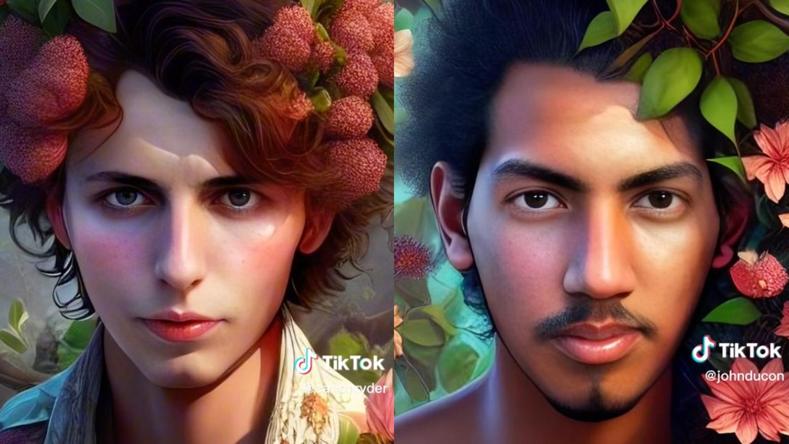 AI portrait filter on TikTok