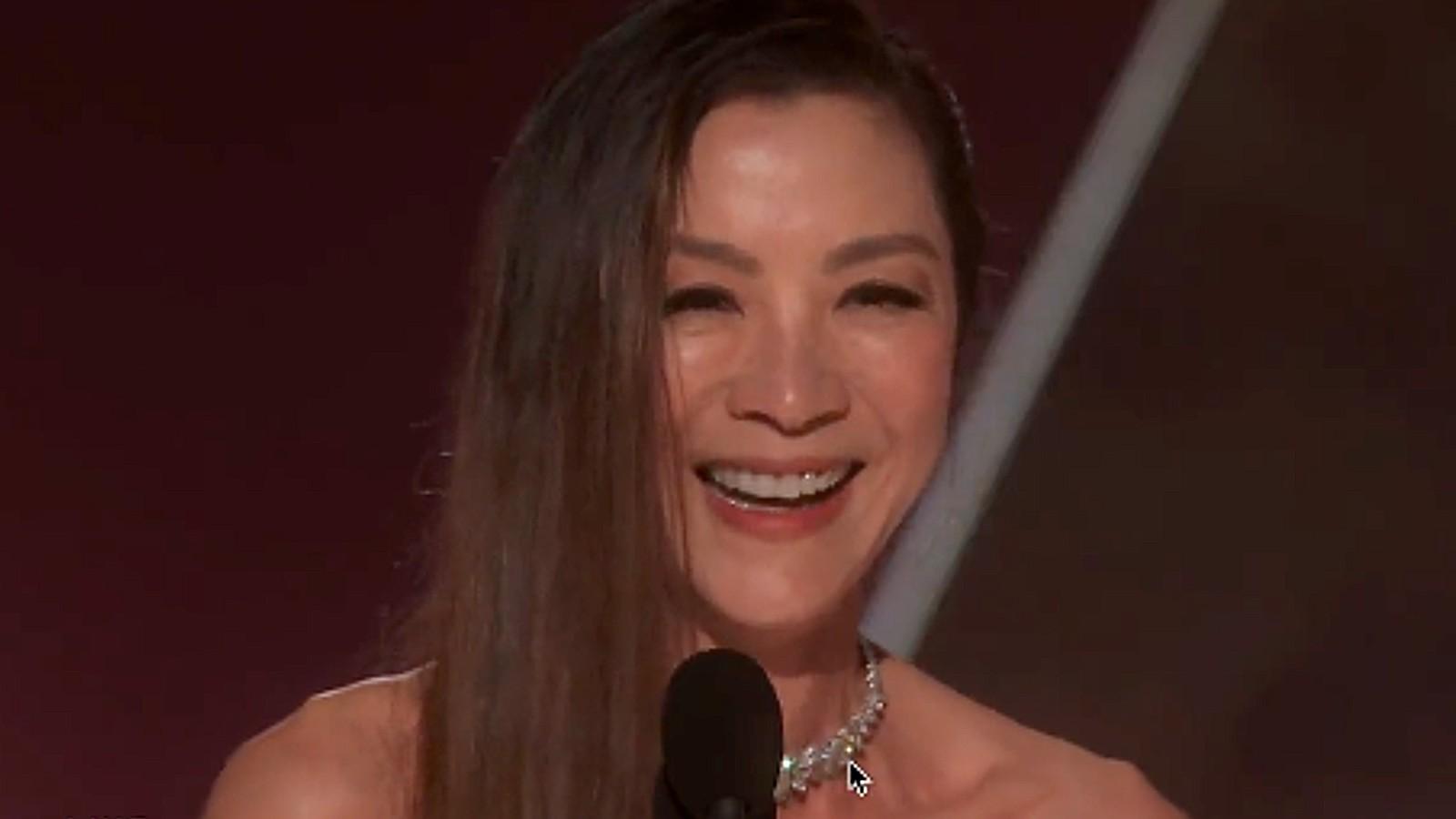 Michelle Yeoh at the Golden Globes