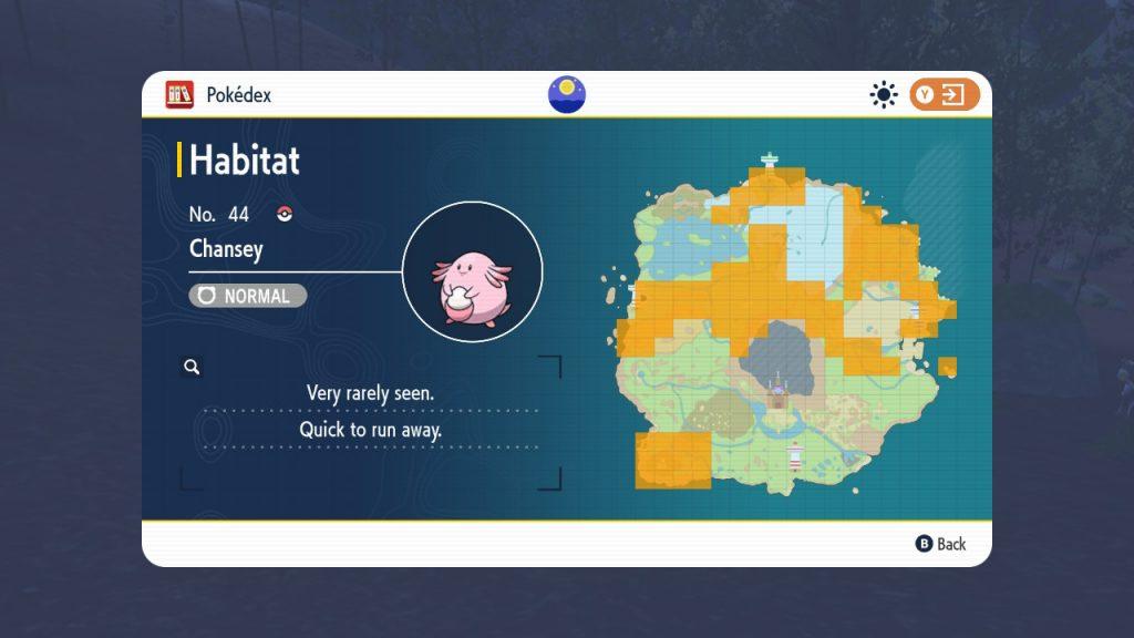 pokemon scarlet violet chansey locations