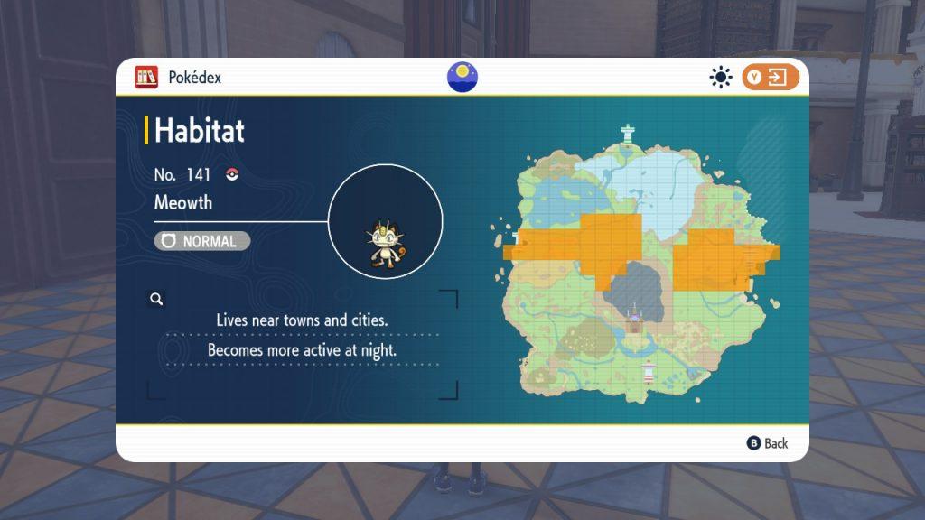 pokemon scarlet violet meowth locations