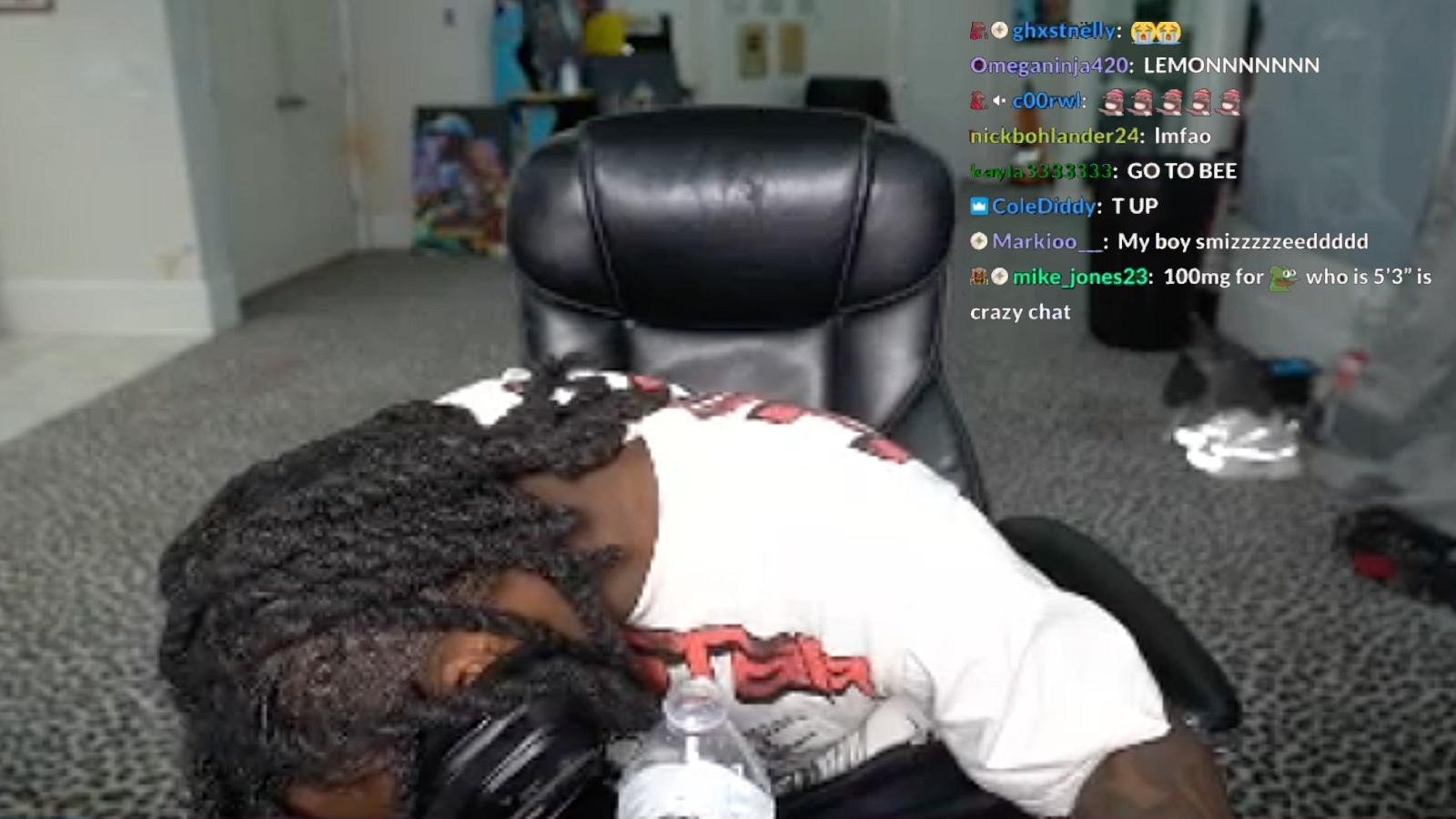 kai cenat passed out on Twitch stream