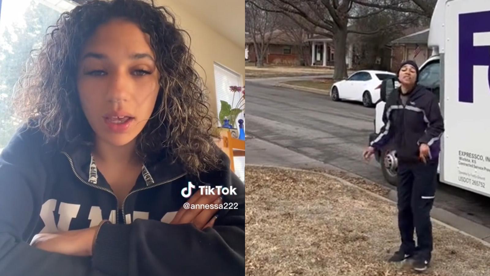 TikToker FedEx driver apology for racist comment