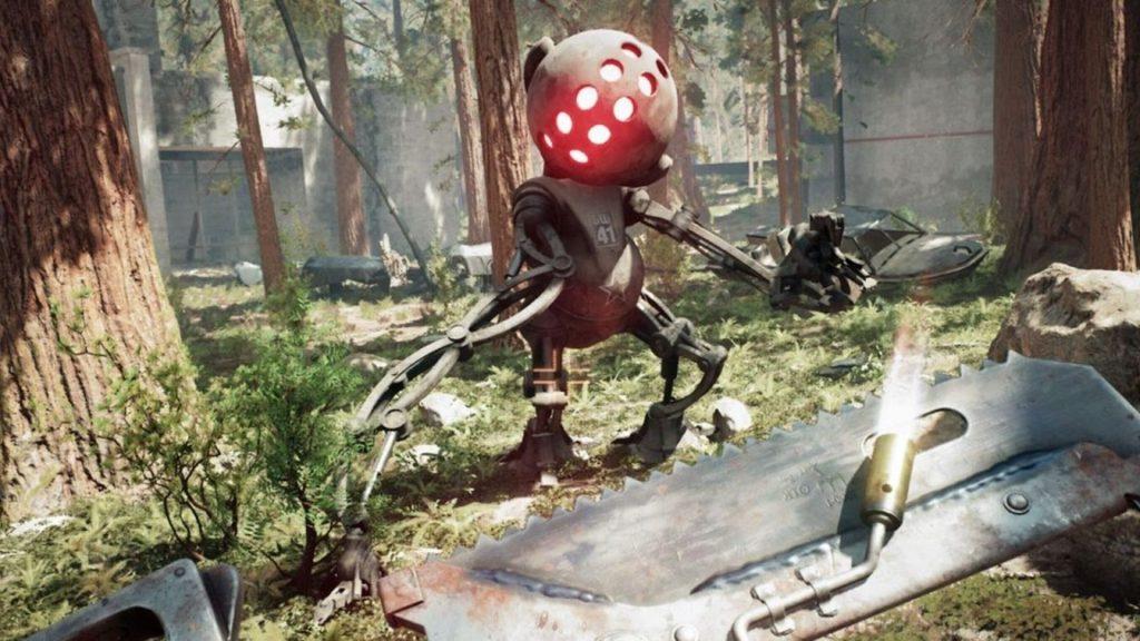 encounter with enemy robot in atomic heart