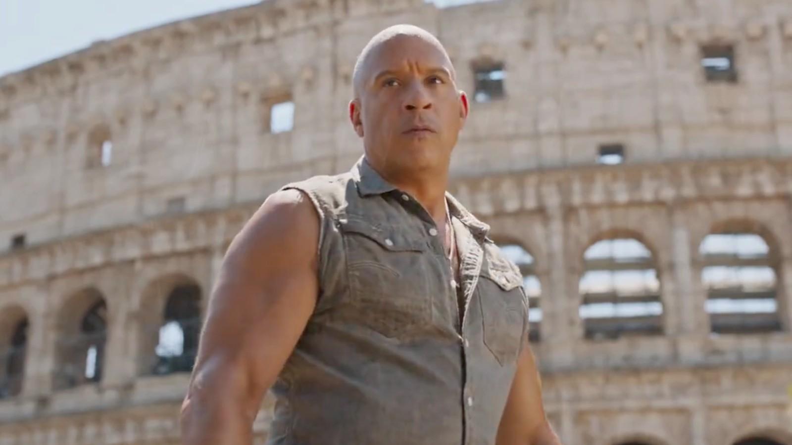 Vin Diesel in the Fast X trailer