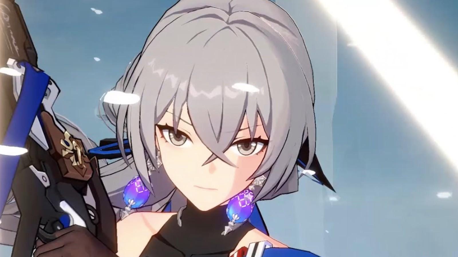 A screenshot of Bronya from Honkai Star Rail.