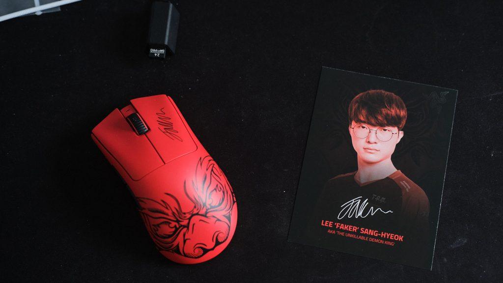 Faker leaflet with Razer DeathAdder V3 Pro