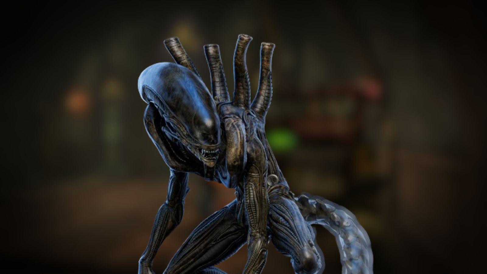 A custom image of the Xenomorph in Dead By Daylight