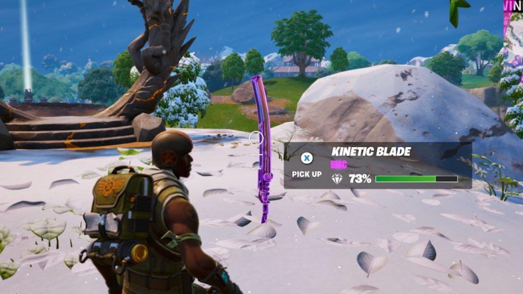 A screenshot featuring Kinetic Blade in Fortnite.