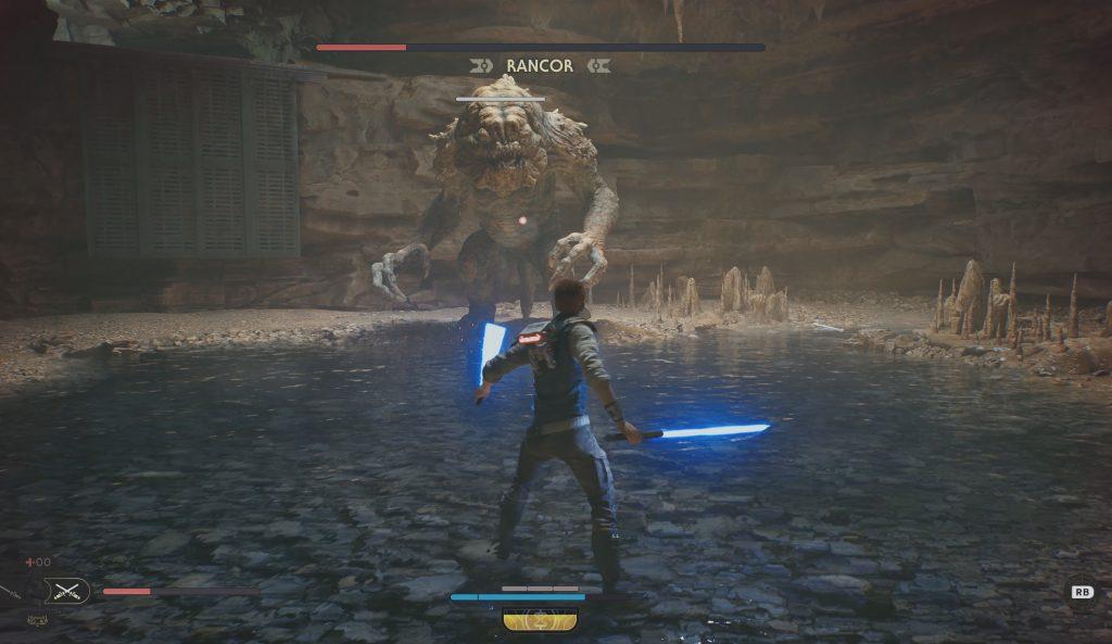 Star Wars Jedi Survivor Rancor fight