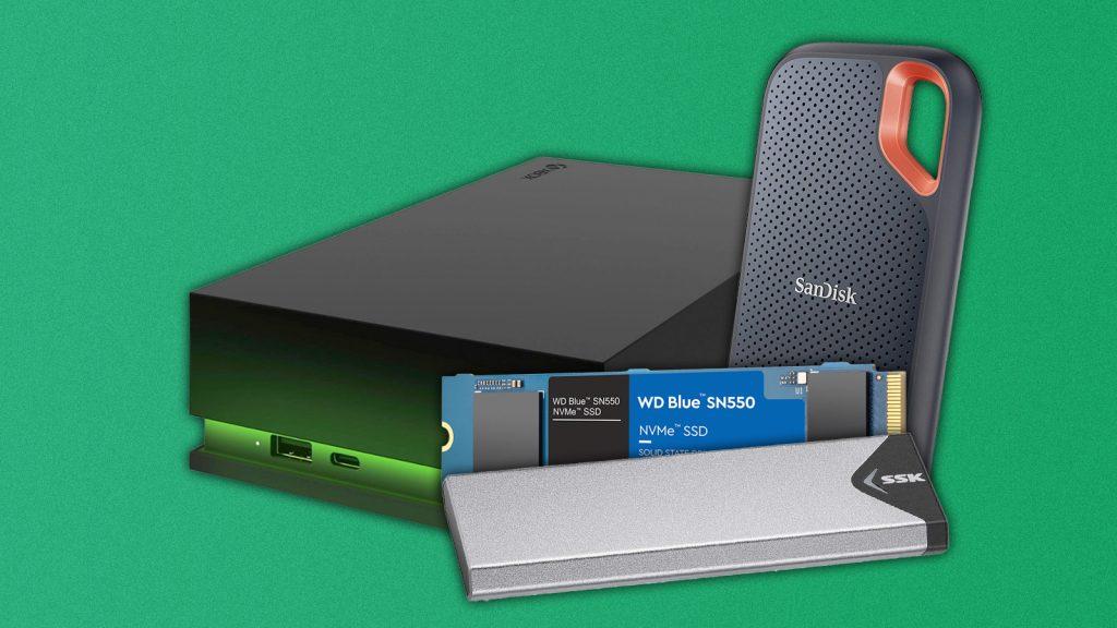 xbox storage drives with nvme, ssd, and hdd