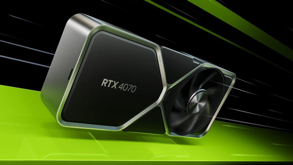 A render of the RTX 4070 Founders Edition