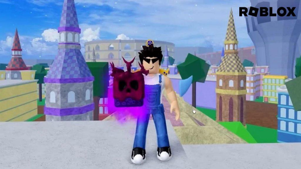 Player wielding the Venom Fruit in Blox Fruits Roblox