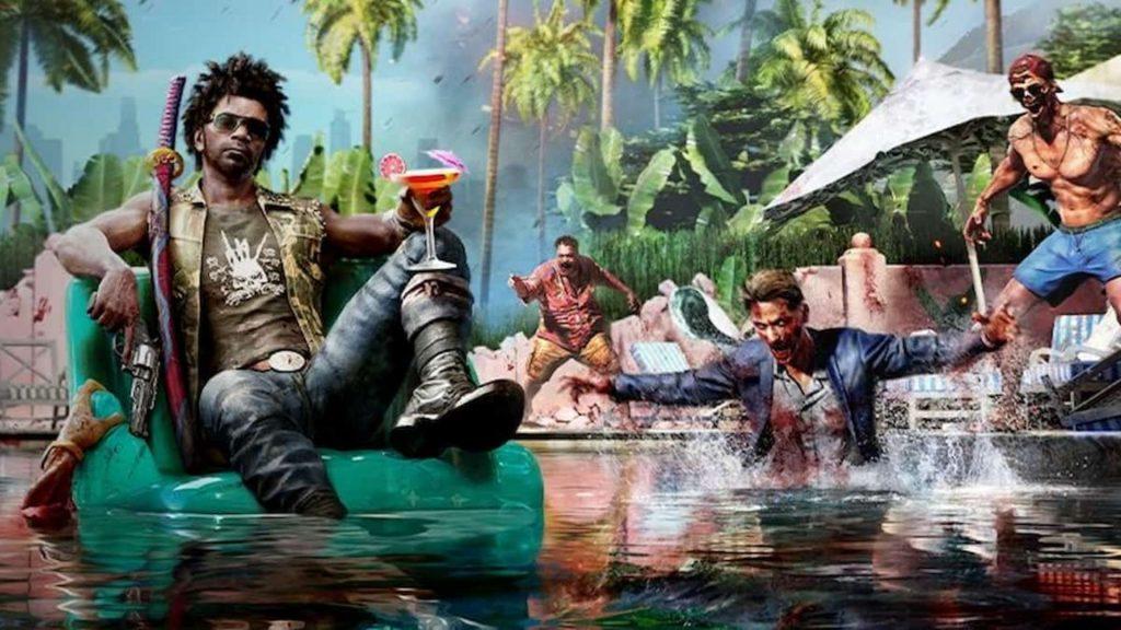 dead island 2 character being attacked by zombies