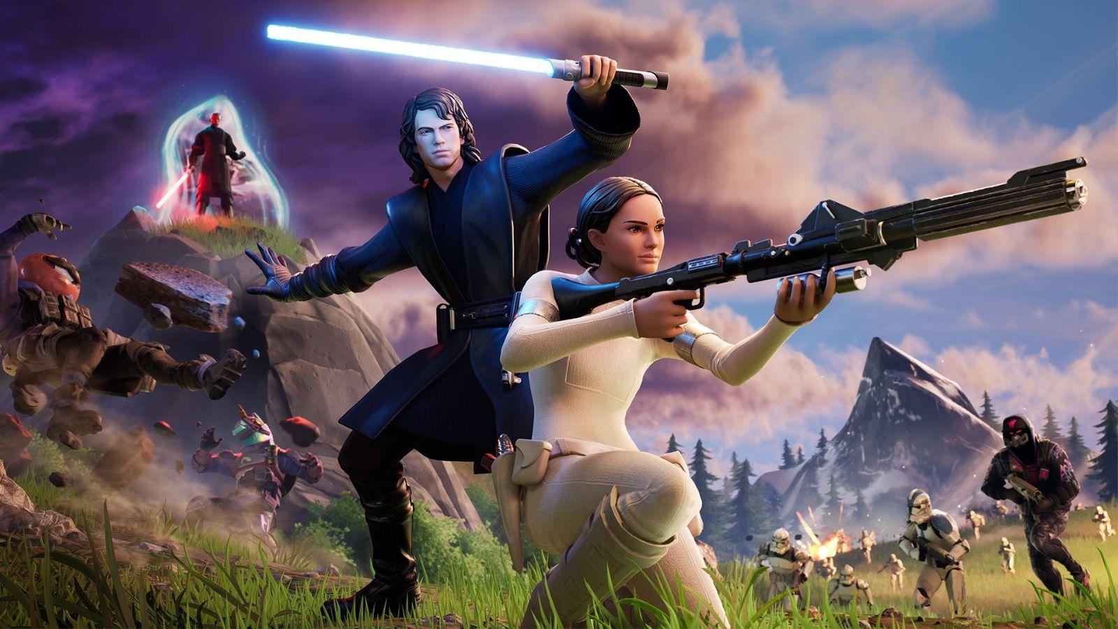 Fortnite x Star Wars Prequel skins