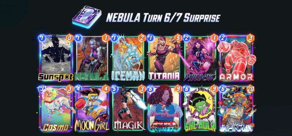 Nebula deck in Marvel Snap