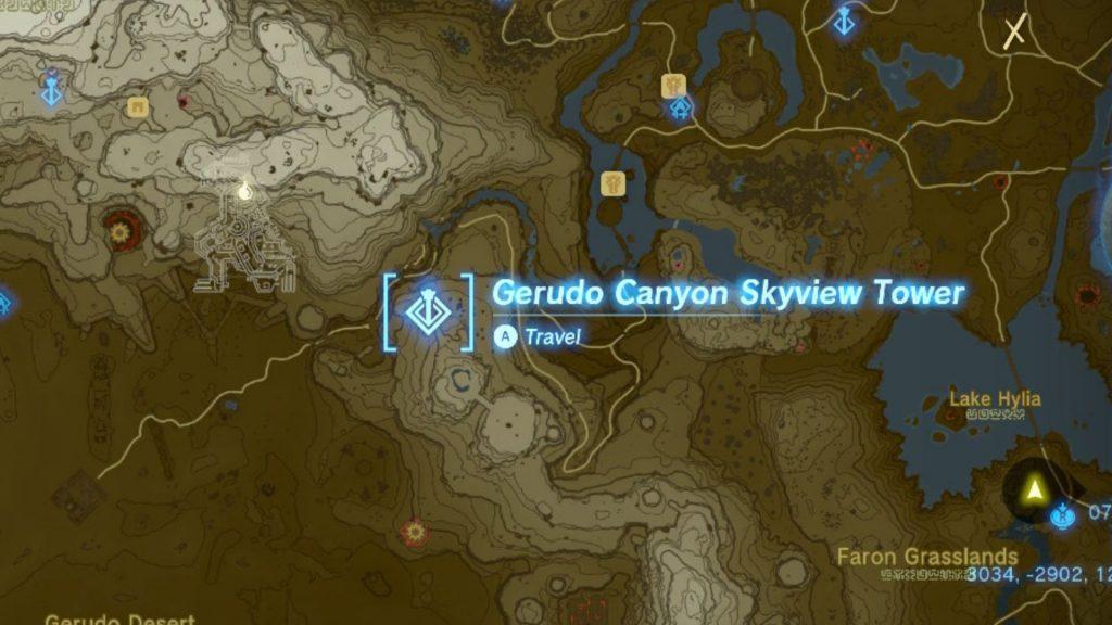 Gerudo Canyon Skyview Tower