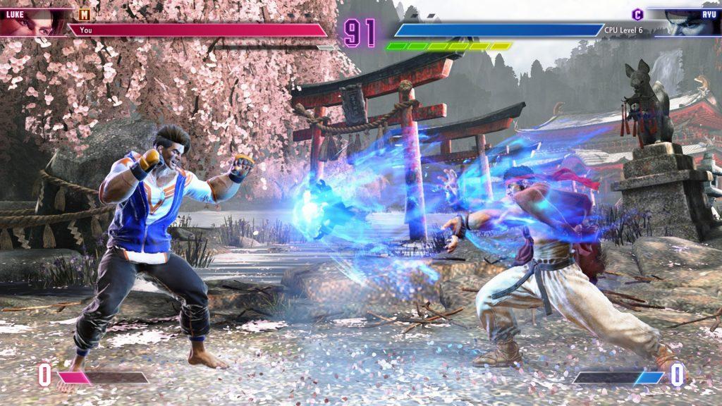 A screenshot of a Burnout state in Street Fighter 6