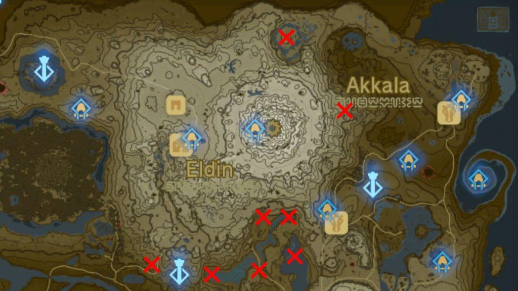 Eldin Korok Seeds location Tears of the Kingdom