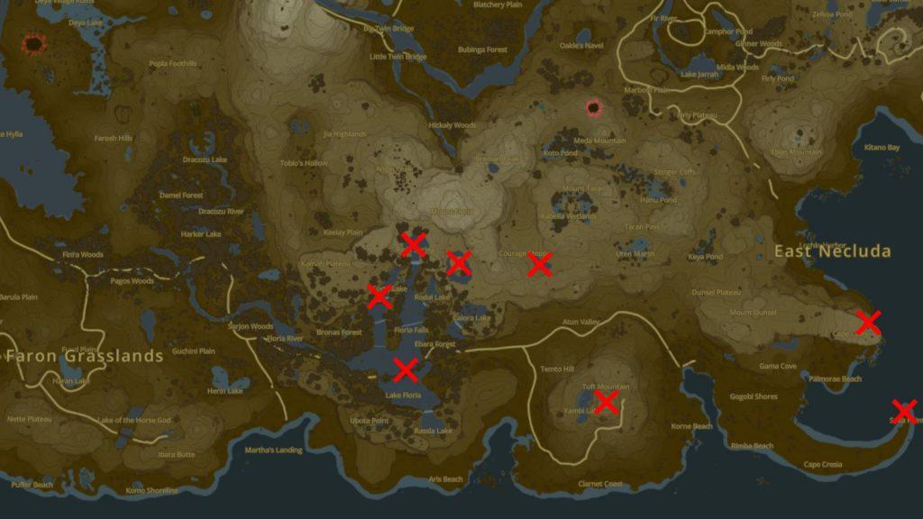 Faron Korok seeds location