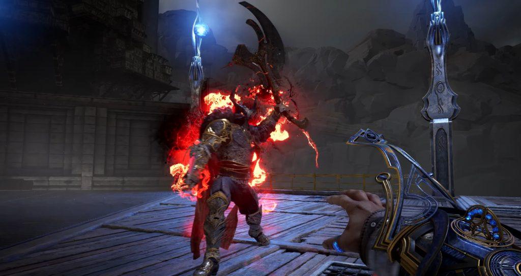 Immortals of Aveum boss fight gameplay