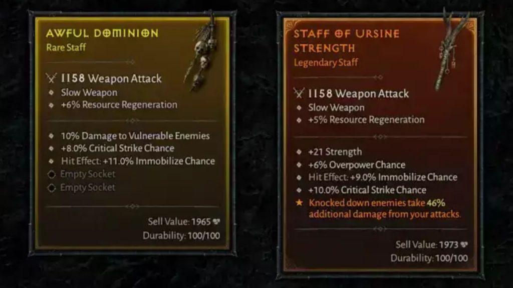 Diablo 4 rarity