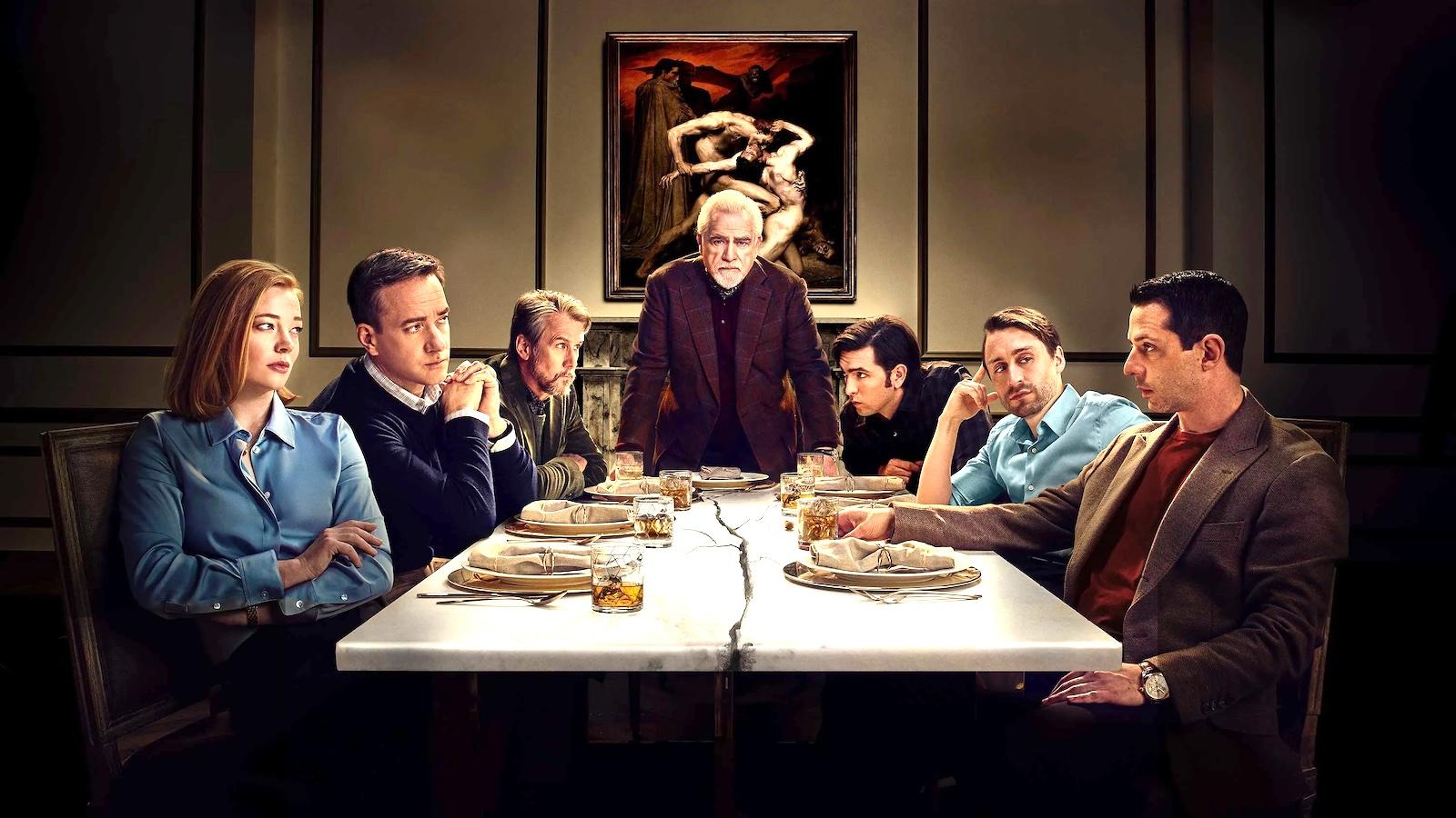 Still of Succession cast