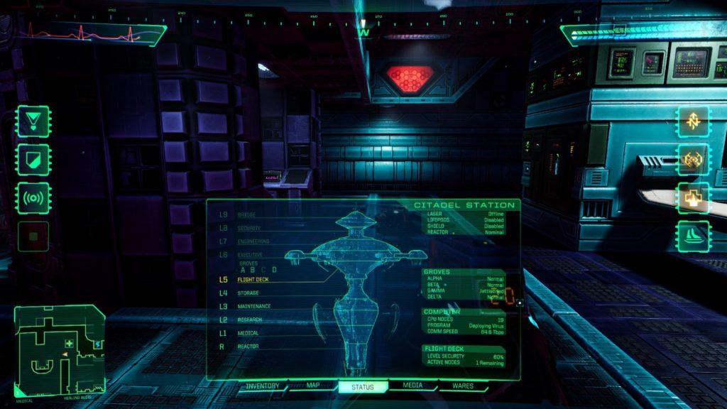 Citadel Stats in System Shock