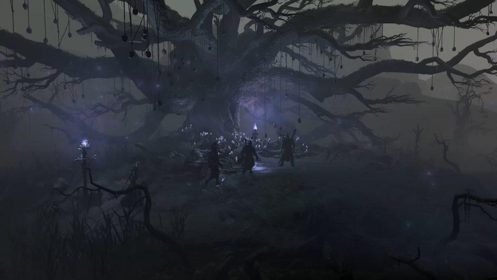 A screenshot from Diablo 4 trailer