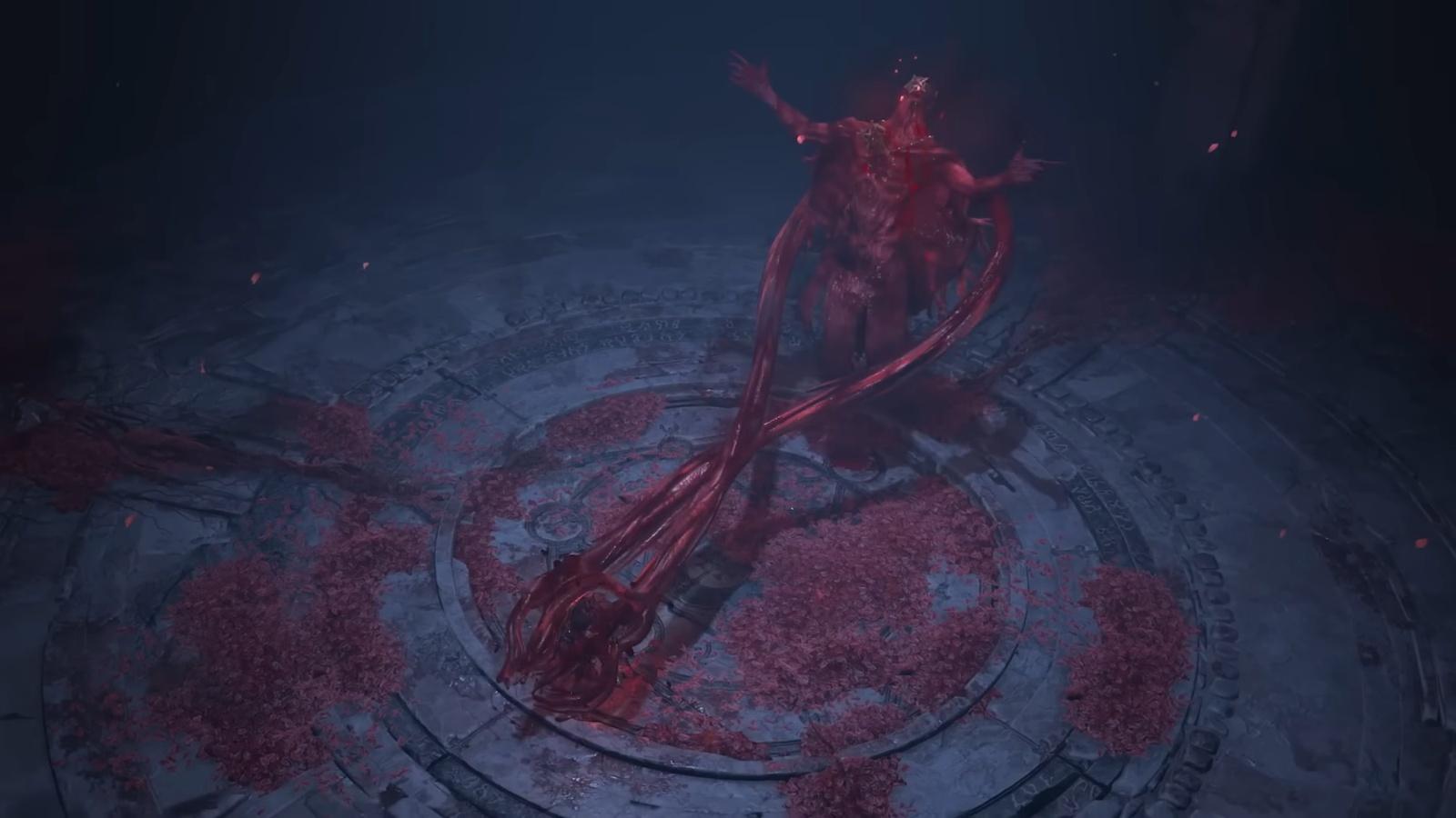 A screenshot from Diablo 4 trailer