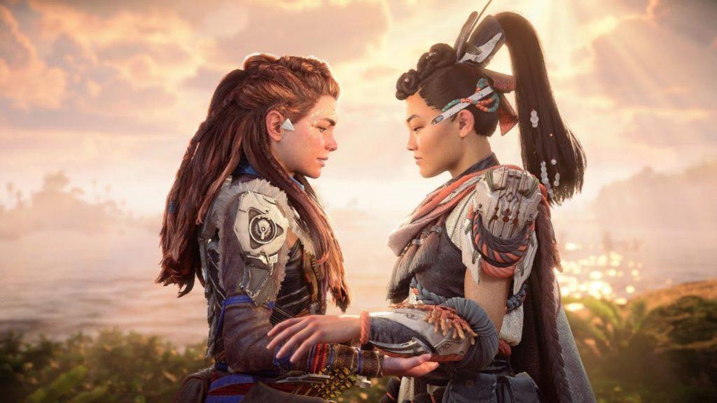 Seyka and Aloy in Burning Shores DLC