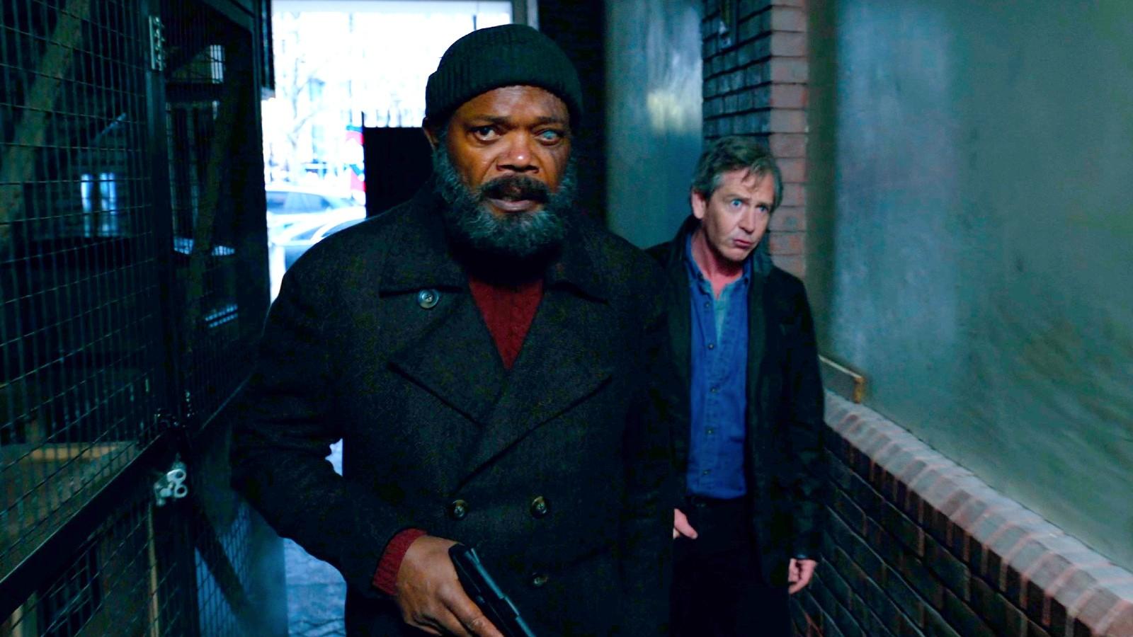 Samuel L. Jackson and Ben Mendelsohn in Secret Invasion Ep 1