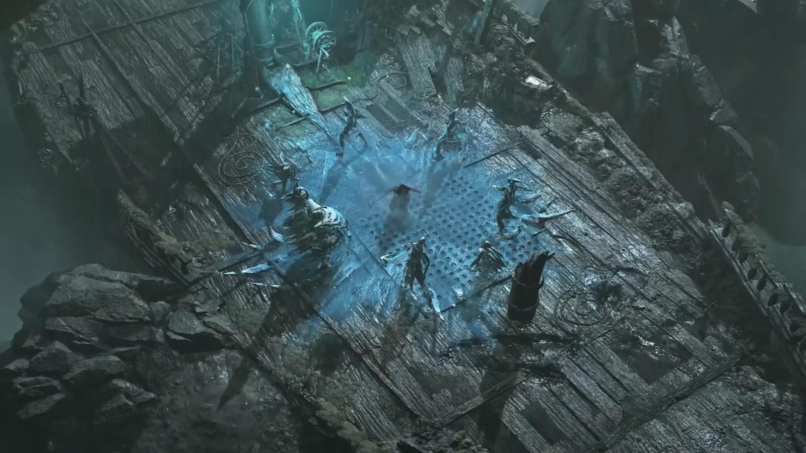 A screenshot from Diablo 4 trailer