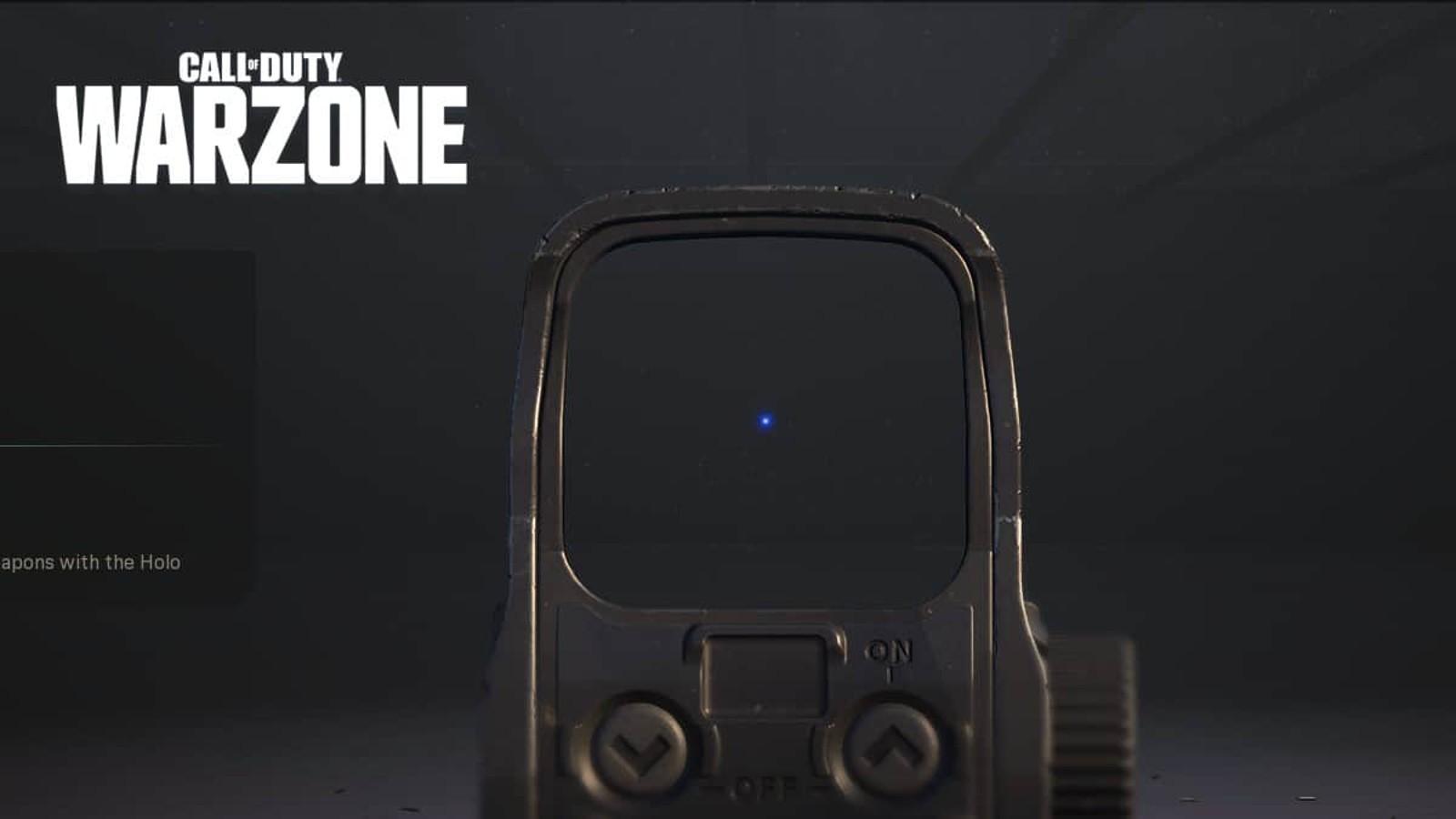 blue dot optic in Warzone