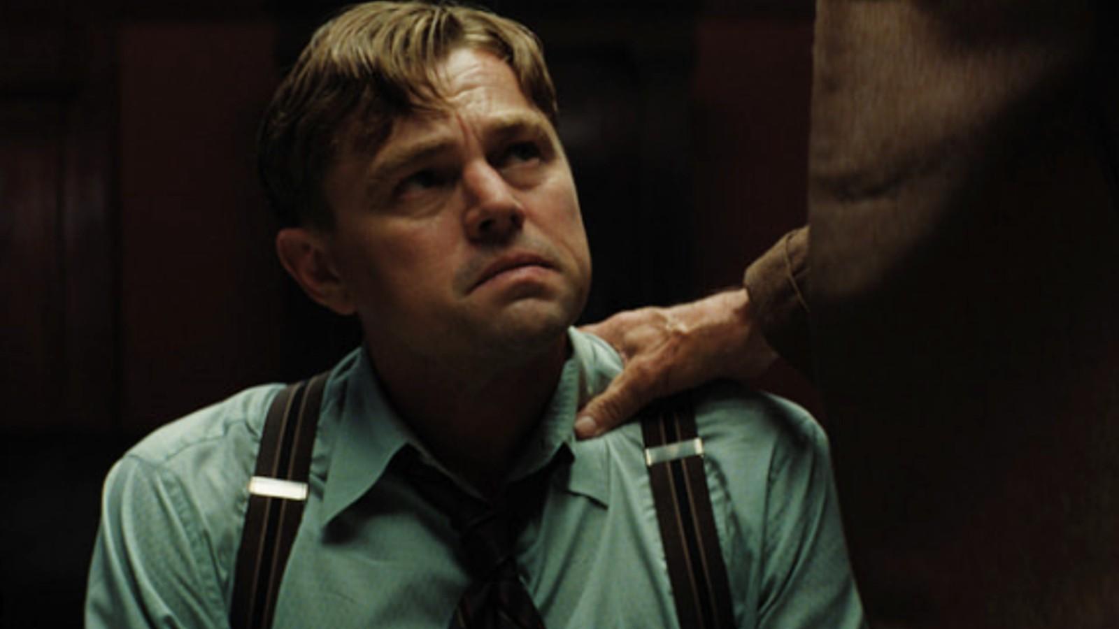 Leonardo DiCaprio as Ernest Burkhart in Killers of the Flower Moon