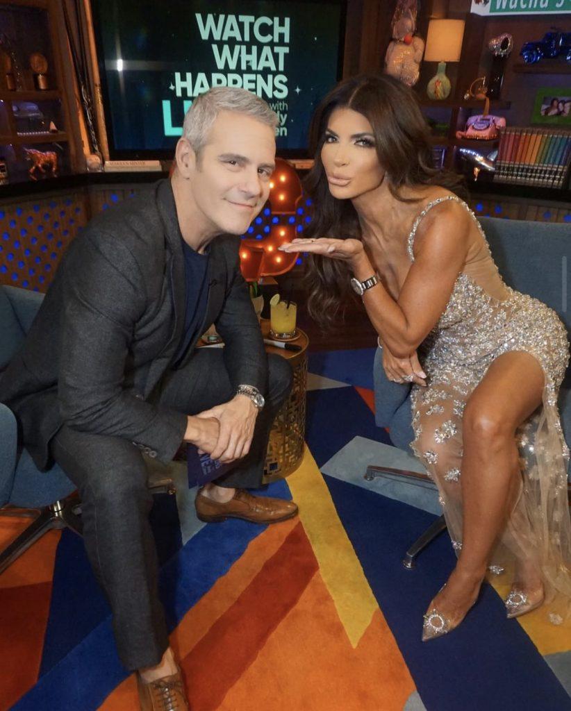 RHONJ Teresa Giudice on Andy Cohen's Watch What Happens Live.