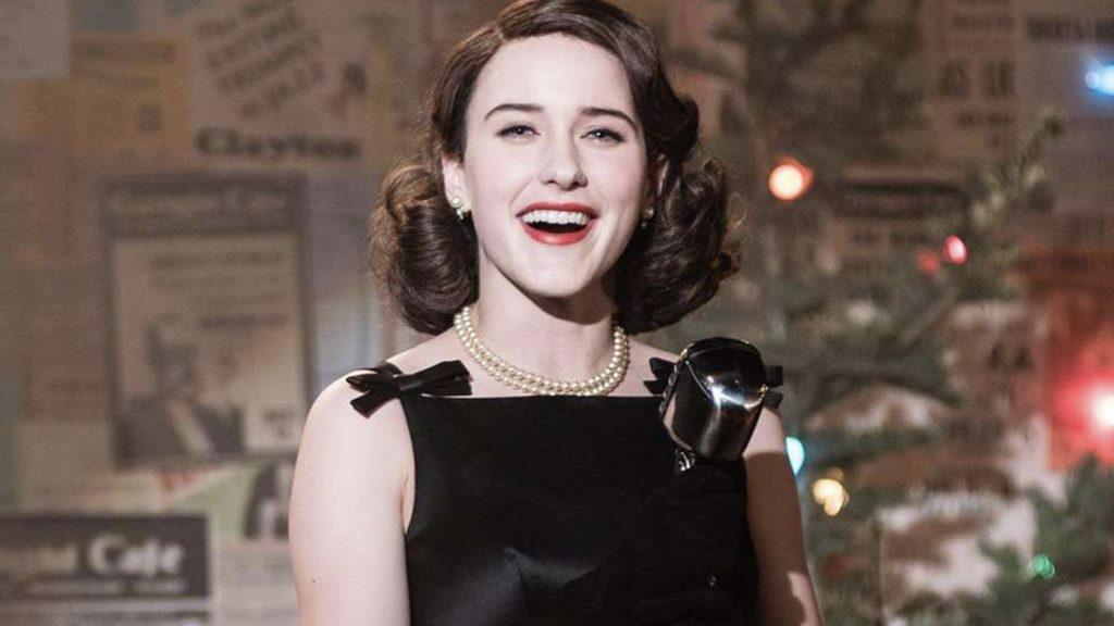 Rachel Brosnahan in The Marvelous Mrs Maisel.