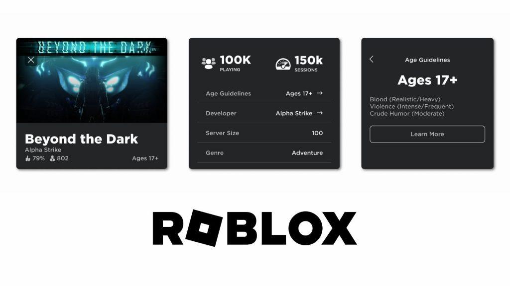 Roblox 17+ experiences description