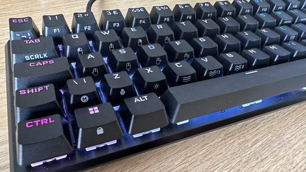 Corsair K65 Pro Mini close up