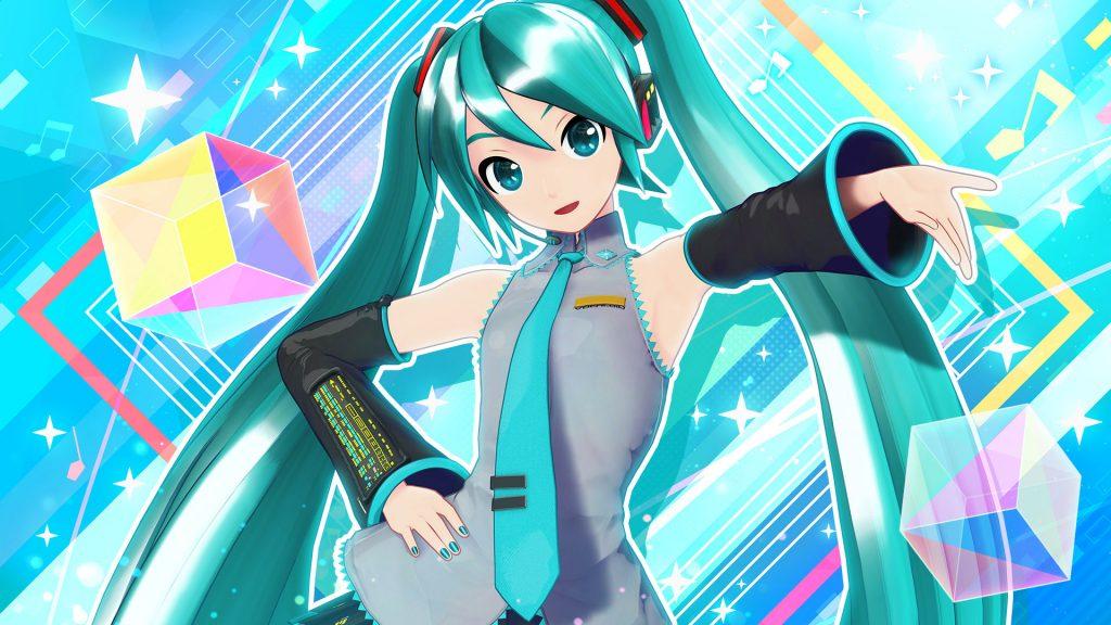 Hatsune Miku as she appears in Project Diva.