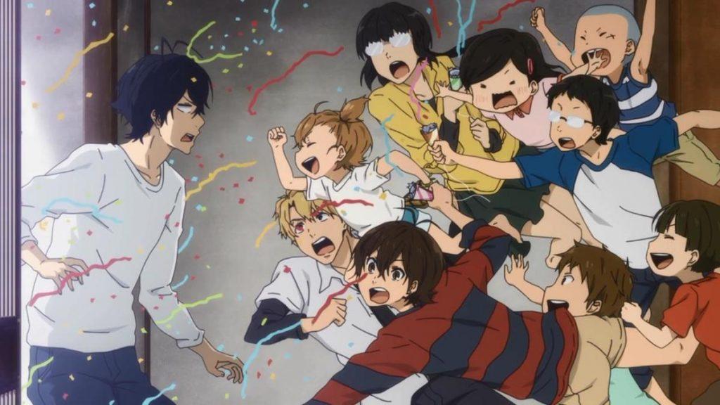 A still from the Barakamon comfort anime